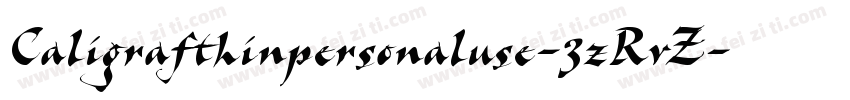 Caligrafthinpersonaluse-3zRvZ字体转换