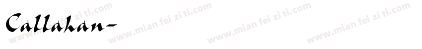 Callahan字体转换