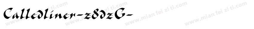 Calledliner-z8dzG字体转换