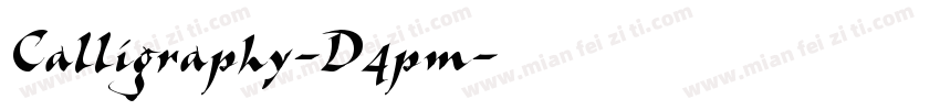 Calligraphy-D4pm字体转换
