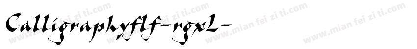 Calligraphyflf-rgxL字体转换