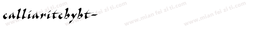calliaritcbybt字体转换