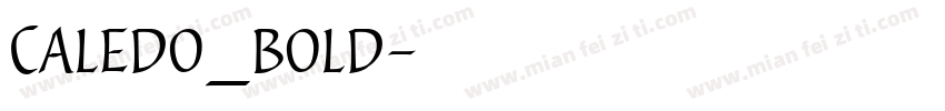 Caledo_bold字体转换