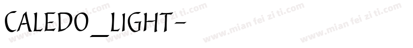 Caledo_light字体转换
