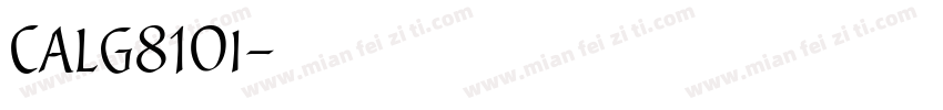 Calg810i字体转换