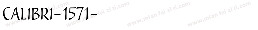Calibri-1571字体转换