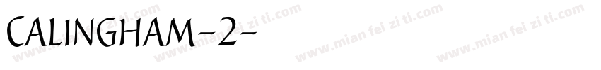 Calingham-2字体转换