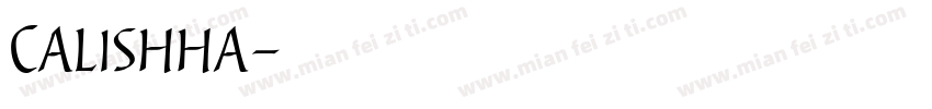 Calishha字体转换