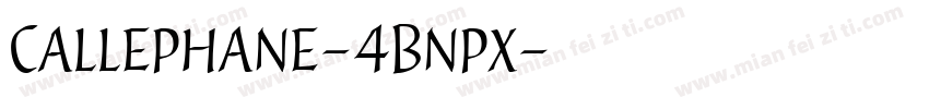 Callephane-4Bnpx字体转换