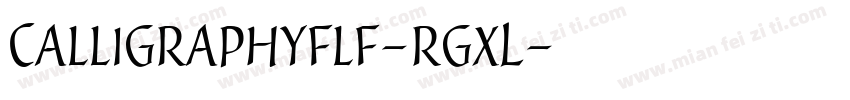 Calligraphyflf-rgxL字体转换