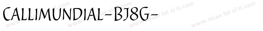 Callimundial-Bj8G字体转换