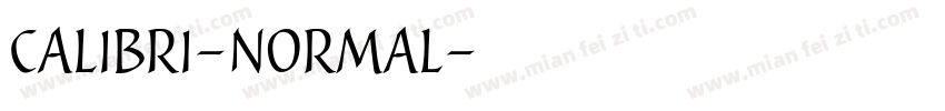 calibri-normal字体转换
