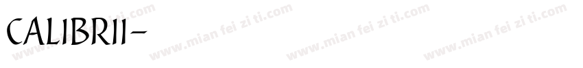 calibrii字体转换