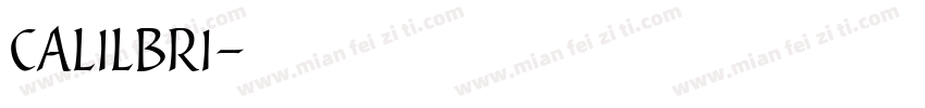 calilbri字体转换