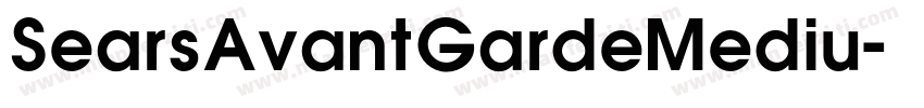 SearsAvantGardeMediu字体转换