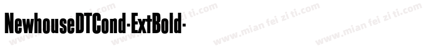 NewhouseDTCond-ExtBold字体转换