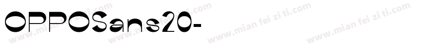 OPPOSans20字体转换