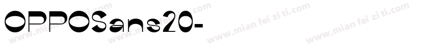 OPPOSans20字体转换