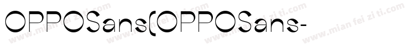 OPPOSans(OPPOSans字体转换