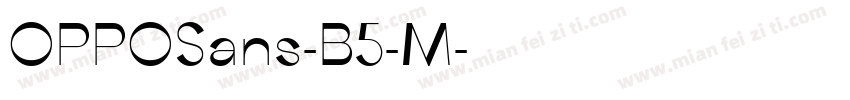OPPOSans-B5-M字体转换