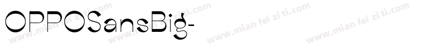OPPOSansBig字体转换