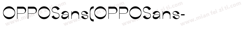 OPPOSans(OPPOSans字体转换