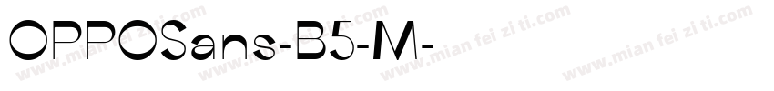 OPPOSans-B5-M字体转换