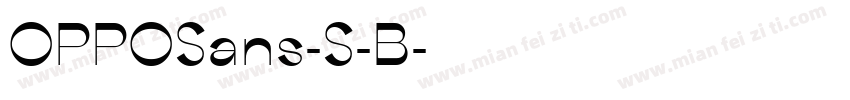 OPPOSans-S-B字体转换