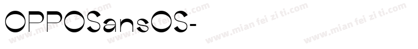OPPOSansOS字体转换