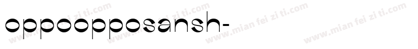 oppoopposansh字体转换
