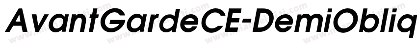 AvantGardeCE-DemiOblique字体转换