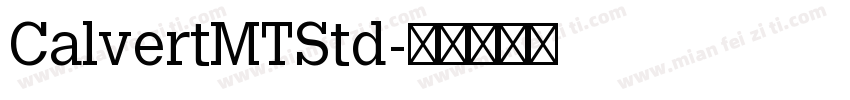 CalvertMTStd字体转换