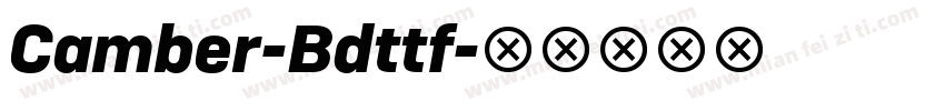 Camber-Bdttf字体转换