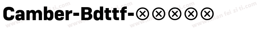 Camber-Bdttf字体转换
