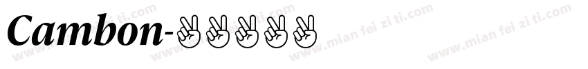 Cambon字体转换