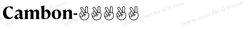Cambon字体转换