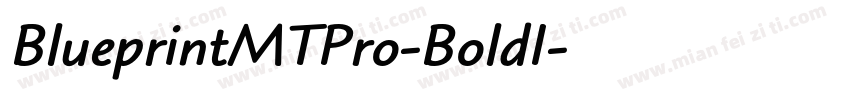 BlueprintMTPro-BoldI字体转换