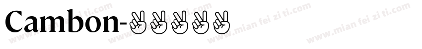 Cambon字体转换