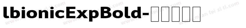 lbionicExpBold字体转换
