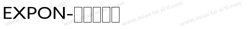 EXPON字体转换