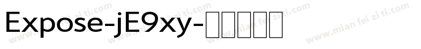 Expose-jE9xy字体转换