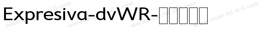 Expresiva-dvWR字体转换