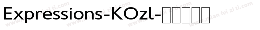 Expressions-KOzl字体转换