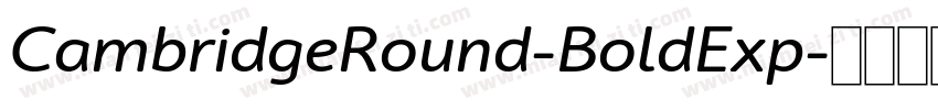 CambridgeRound-BoldExp字体转换