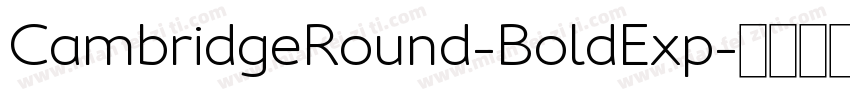 CambridgeRound-BoldExp字体转换