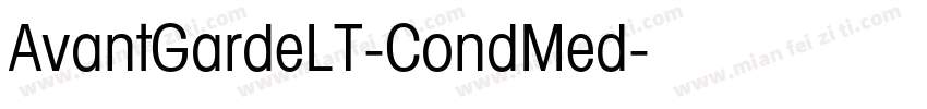AvantGardeLT-CondMed字体转换