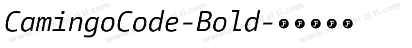 CamingoCode-Bold字体转换
