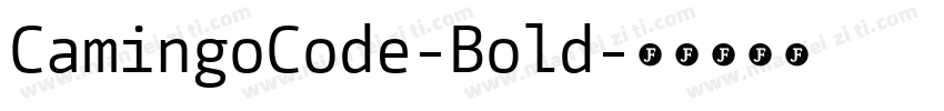 CamingoCode-Bold字体转换