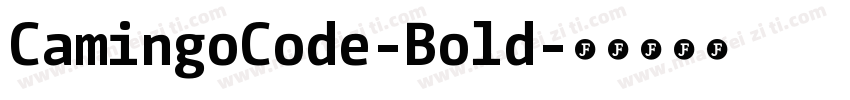 CamingoCode-Bold字体转换