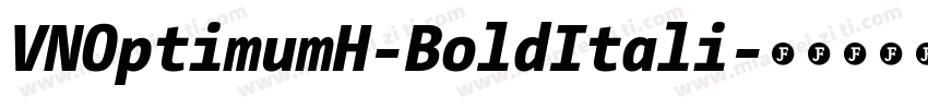 VNOptimumH-BoldItali字体转换